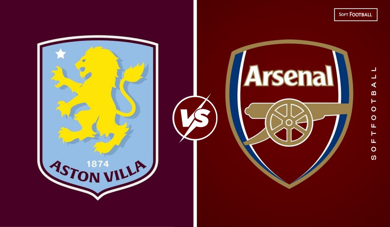 Aston Villa vs Arsenal. (Photo Credit: Softfootball Media).