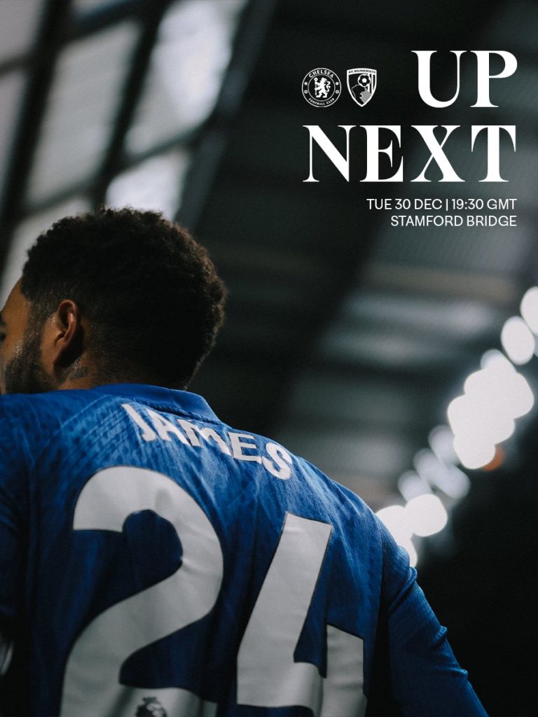 Chelsea v Bournemouth. (Photo Credit: Chelsea Media).