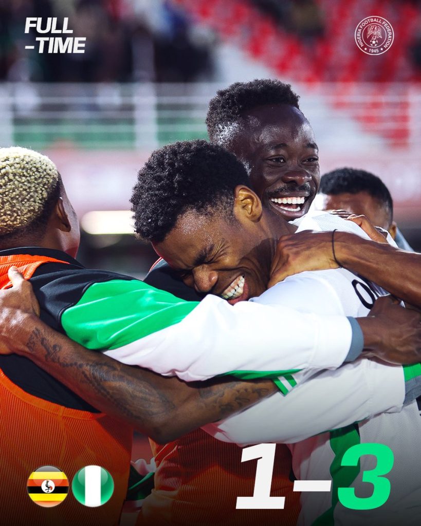 Uganda 1-3 Nigeria. (Photo Credit: Super Eagles Media).