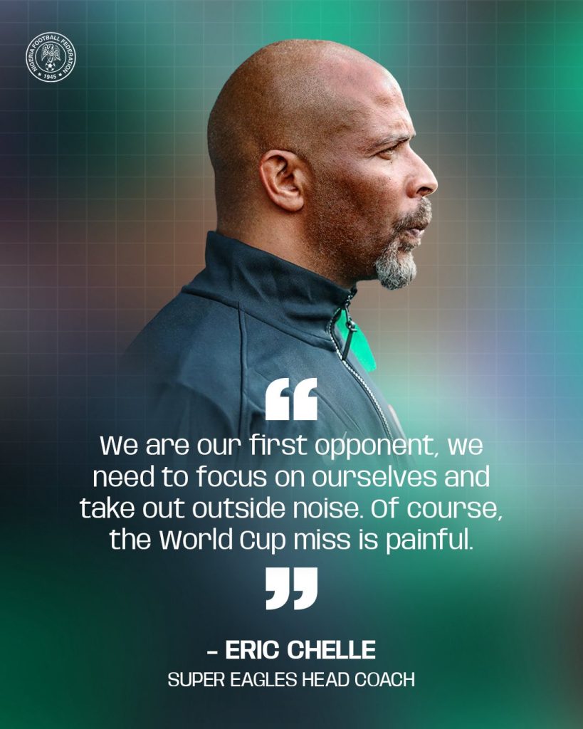 Eric Chelle declares readiness for #NGATAN - Photo Credit : Super Eagles, X