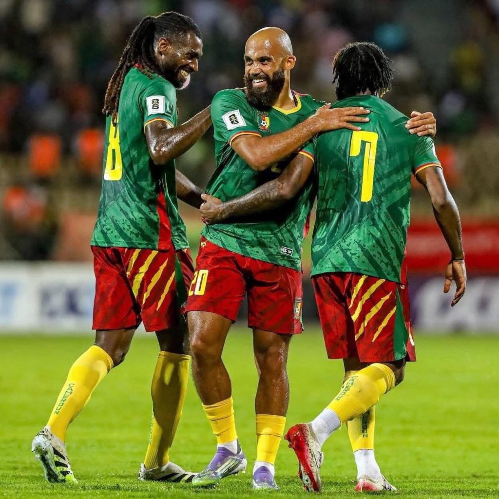 Cameroon Players Celebrating (Photo Credit: Cameroon Media via X)