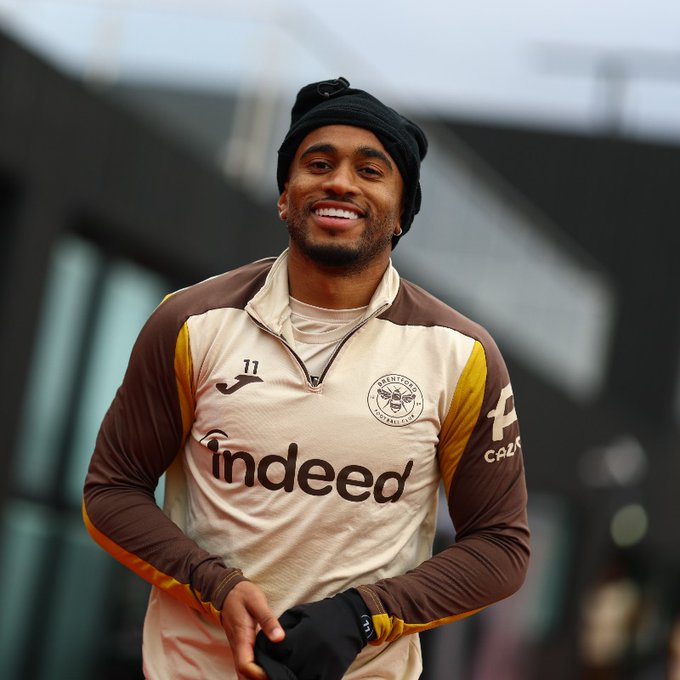 Reiss Nelson (Photo Credit: Brentford via X)