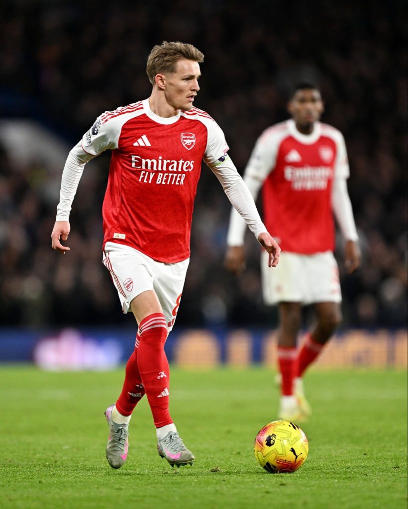 Martin Odegaard of Arsenal (Photo Credit: Arsenal via X)