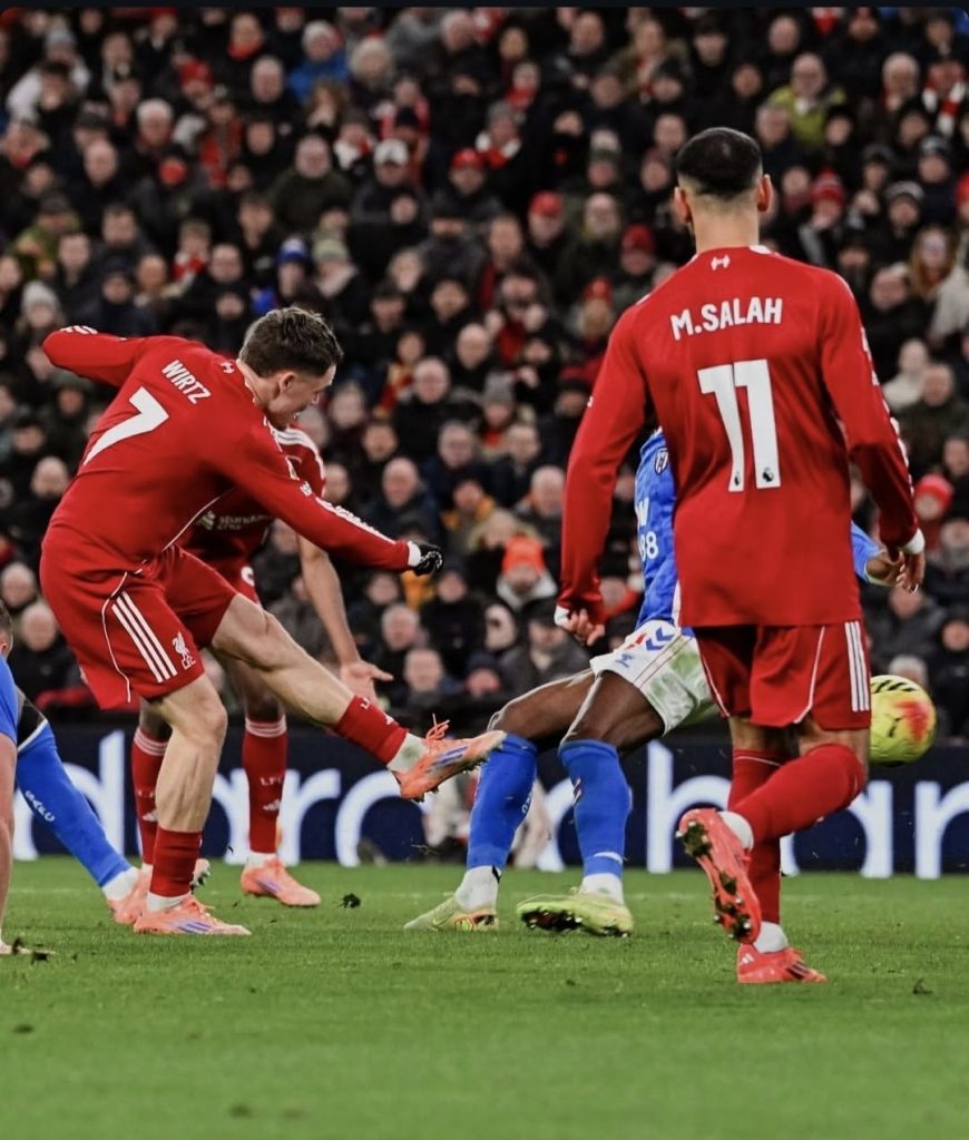 Florian Wirtz and Mohamed Salah (Photo Credit: Liverpool Media Via X)
