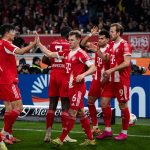 Harry Kane celebrate with his teammates (Photo Credit: Bayern via X)