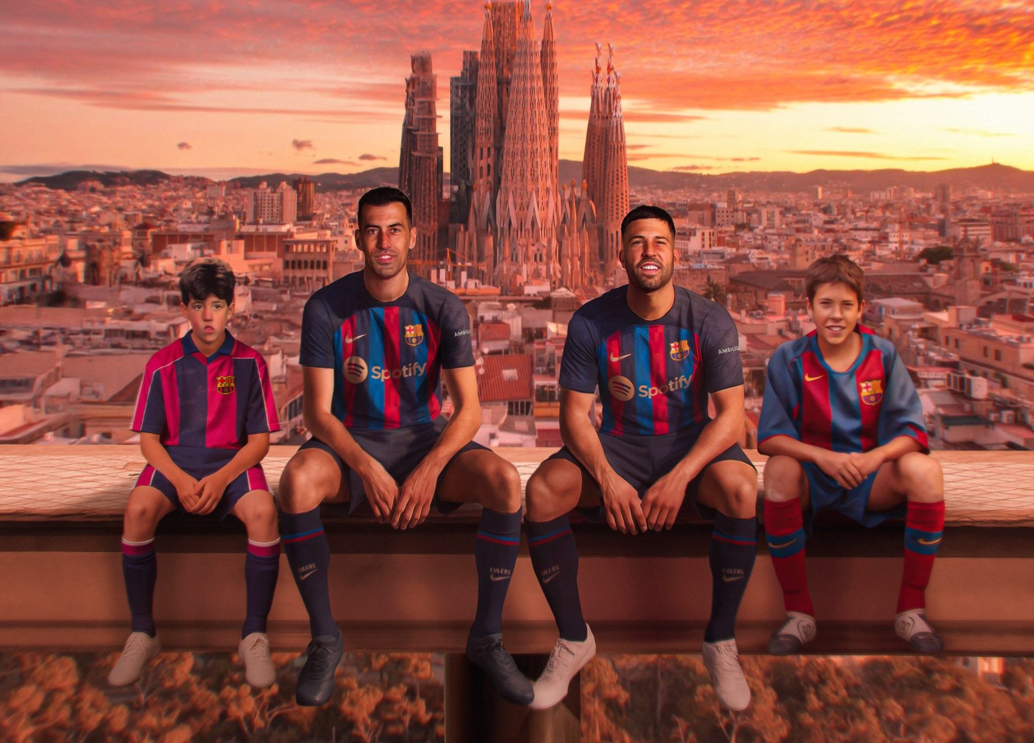 Sergio Busquet and Jordi Alba (Photo Credit: Barca via X)