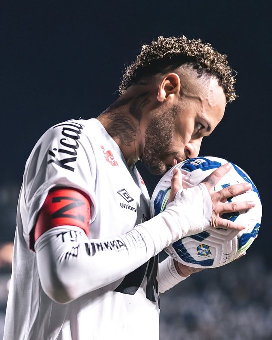 Neymar (Photo Credit: Santos via X)