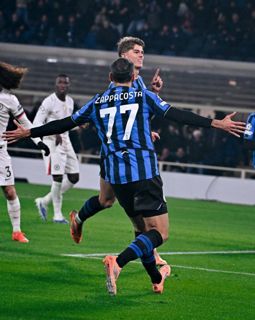 Charles De Ketelaere after scoring Atalanta's second (Photo Credit: Atalanta  via X)