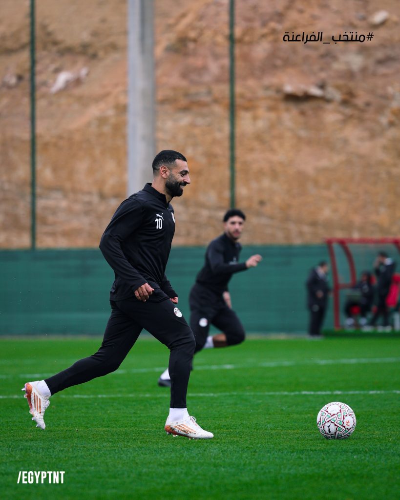 Mohammed Salah and Omar Marmoush in training forr Egypt (Photo Credit: Egypt football via X)