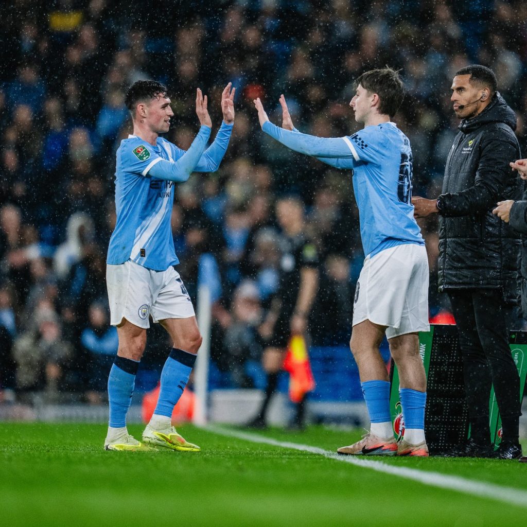 Foden and Charlie (Photo Credit: Manchester City Via X)