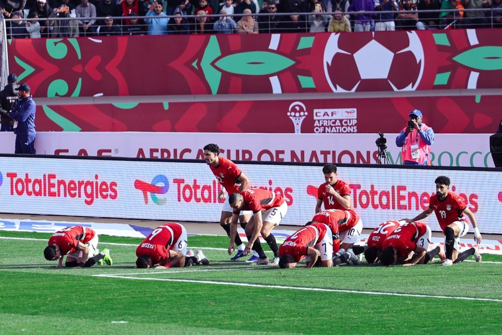 Egypt Players Celebrating (Photo Credit: Egypt Via X)