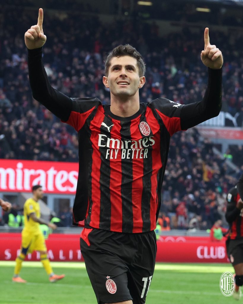 Christian Pulisic (Photo Credit: AC Milan via X)
