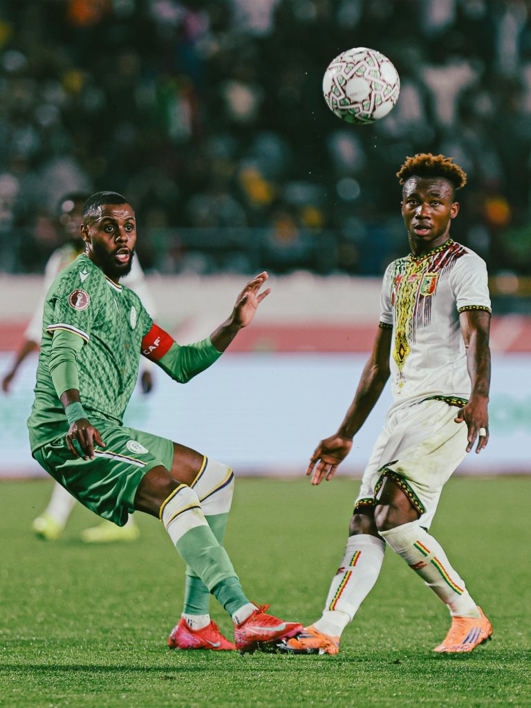 Comoros vs Mali Players in action (Photo Credit: CAF via X)