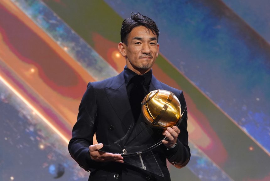 Hidetoshi Nakata Honoured With Globe Soccer Career Award at 2025 Ceremony in Dubai - Photo Credit : Globesoccer, Official Website
