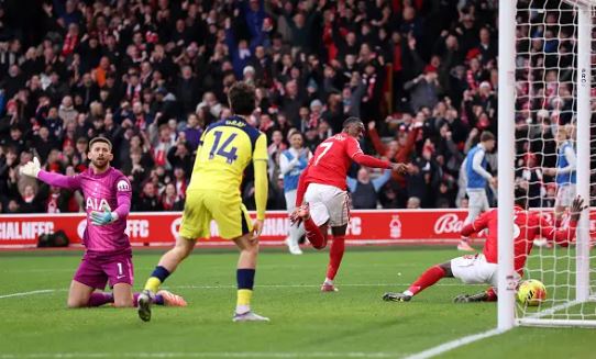 Callum Hudson-Odoi scores. (Photo Credit: Nottinham Forest Media).