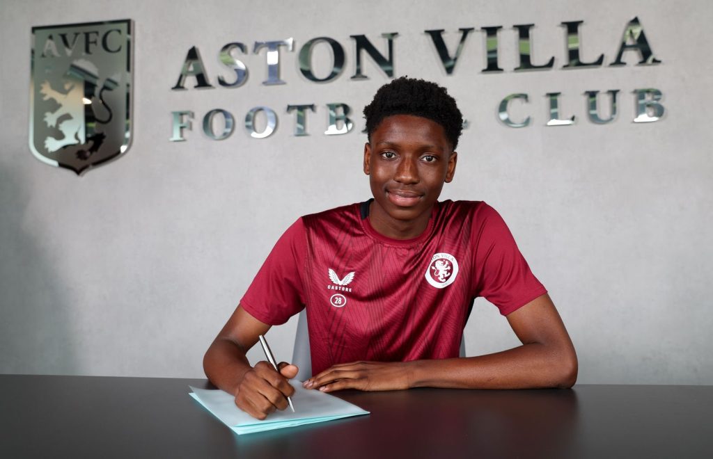 Jamal Jimoh-Aloba. (Photo Credit: Aston Villa Media).