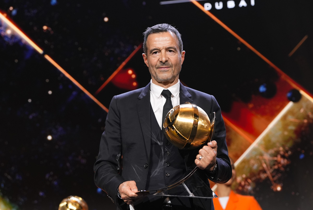 Jorge Mendes Wins 2025 Globe Soccer Award for Best Football Agent - Photo Credit : globesoccer, Official Website