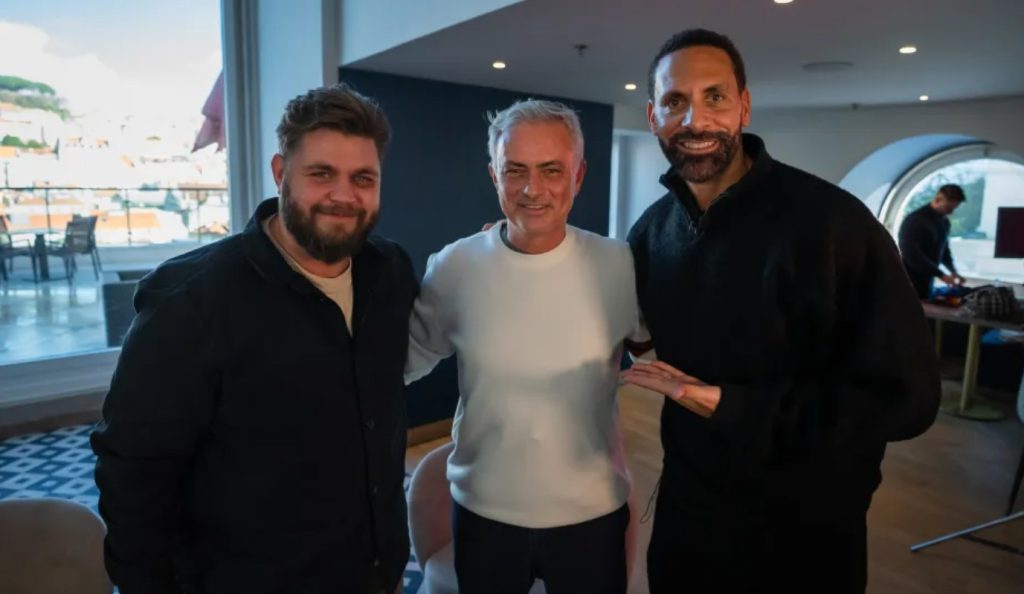 Jose Mourinho and Rio Ferdinand. (Photo Credit: Rio Meets Media).