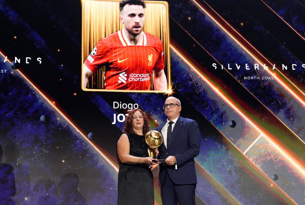 Late Diogo Jota Honoured With Special Globe Soccer Award at 2025 Ceremony in Dubai - Photo Credit : globesoccer, Official Website