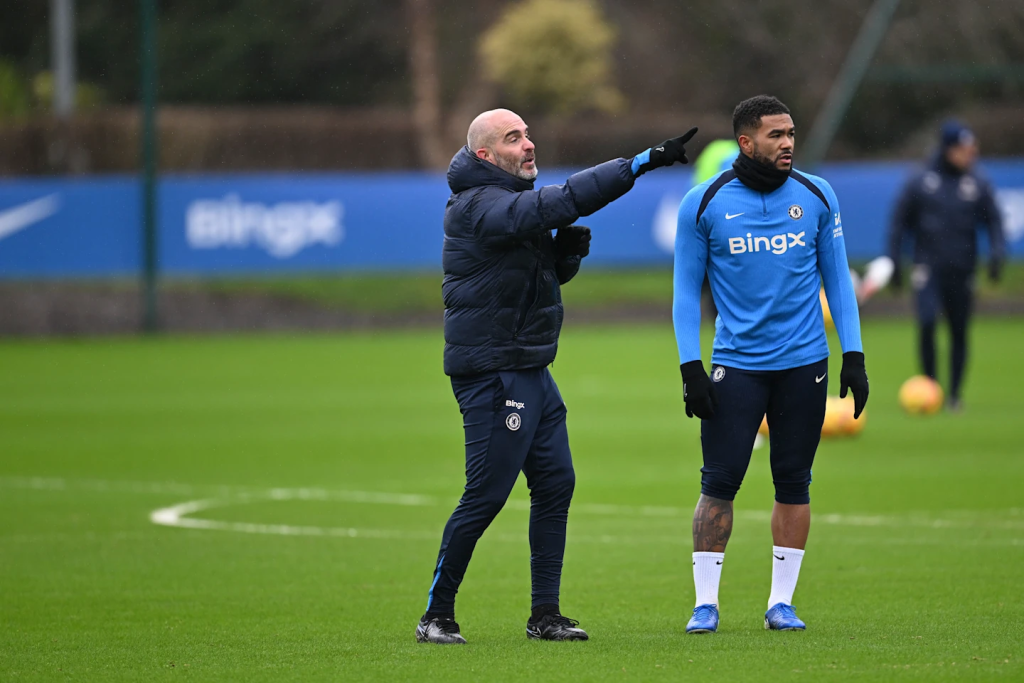 Enzo Maresca and Reece James (Photo Credit: Chelsea website)