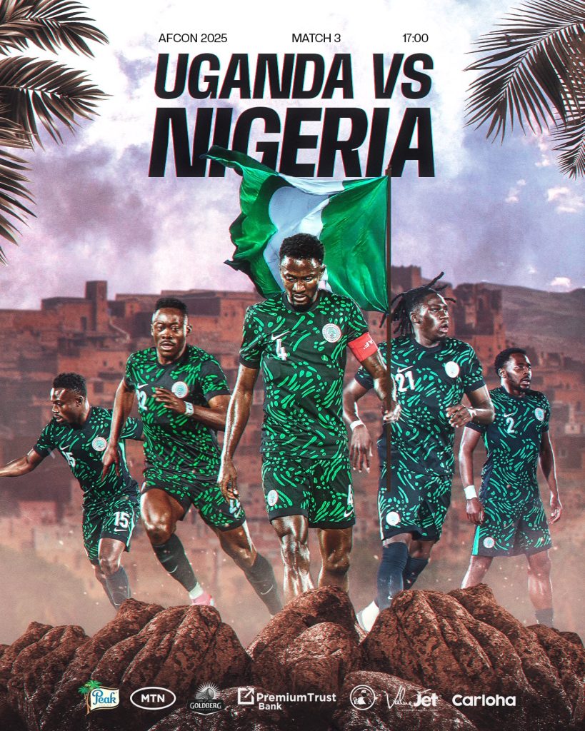 Nigeria vs Uganda - AFCON 2025 Group C Clash - Photo Credit : Super Eagles, X