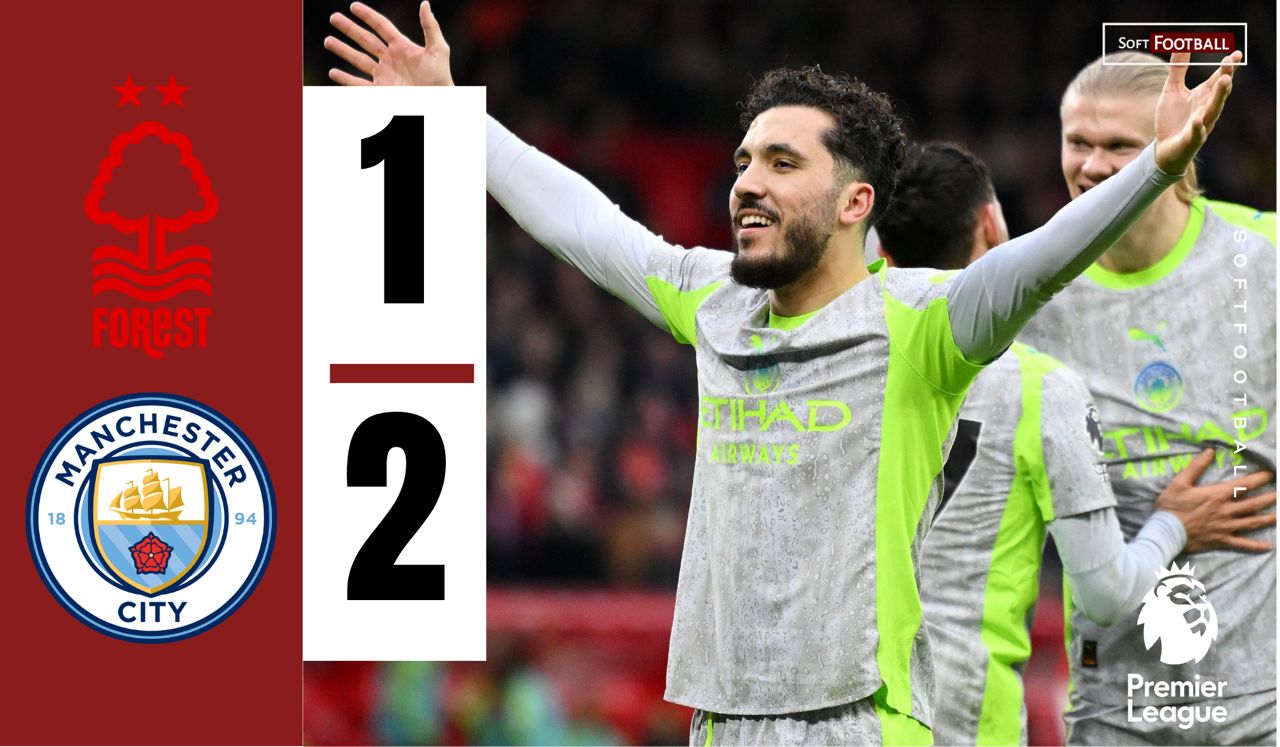 Nottingham vs Manchester City. (Photo Credit: Softfootball Media).