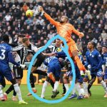 Photo Shows Caicedo Protecting Robert Sánchez During Chelsea vs Newcastle Clash - Photo Credit : Lady Miracle, Facebook