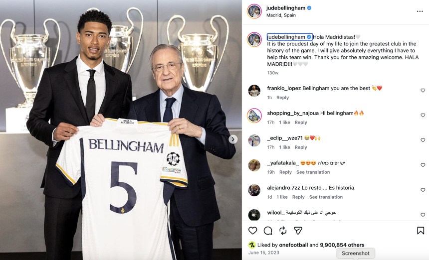 Jude Bellingham Reaffirms Loyalty to Real Madrid Amid Criticism and England Tensions - Photo Credit : Jude Bellingham instagram