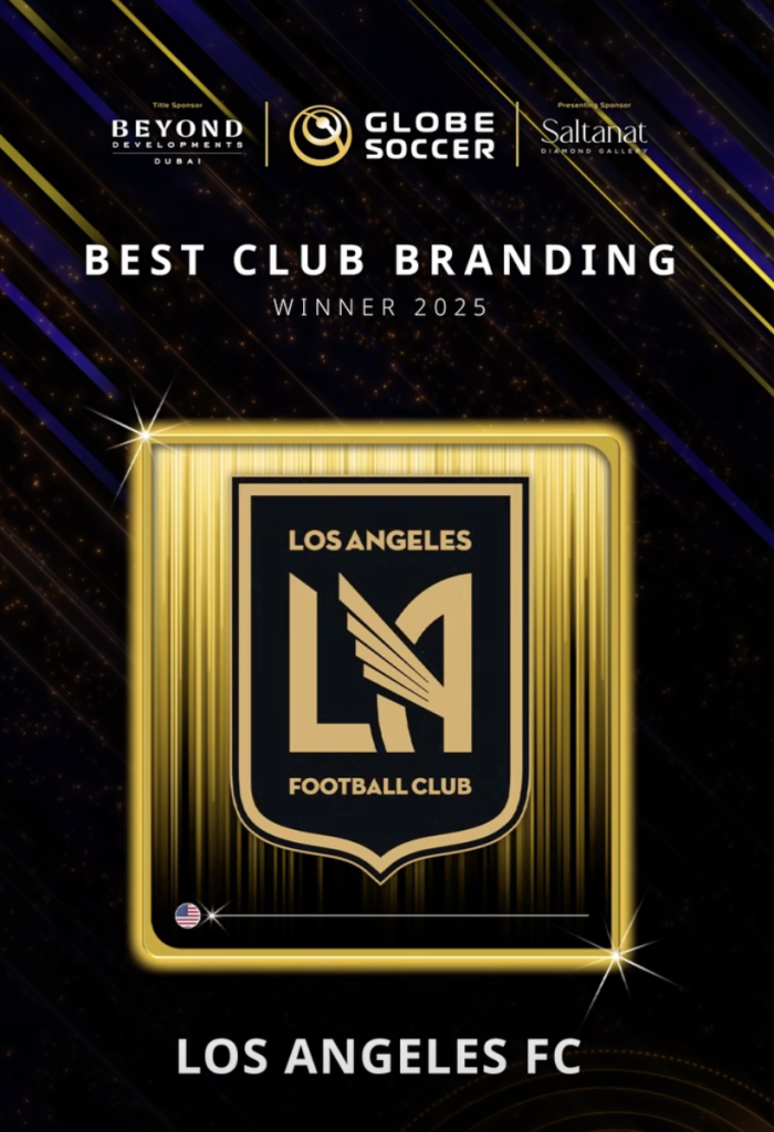 Los Angeles FC Win Globe Soccer Award for Best Club Branding in Dubai - Photo Credit : Globesoccer, Instagram