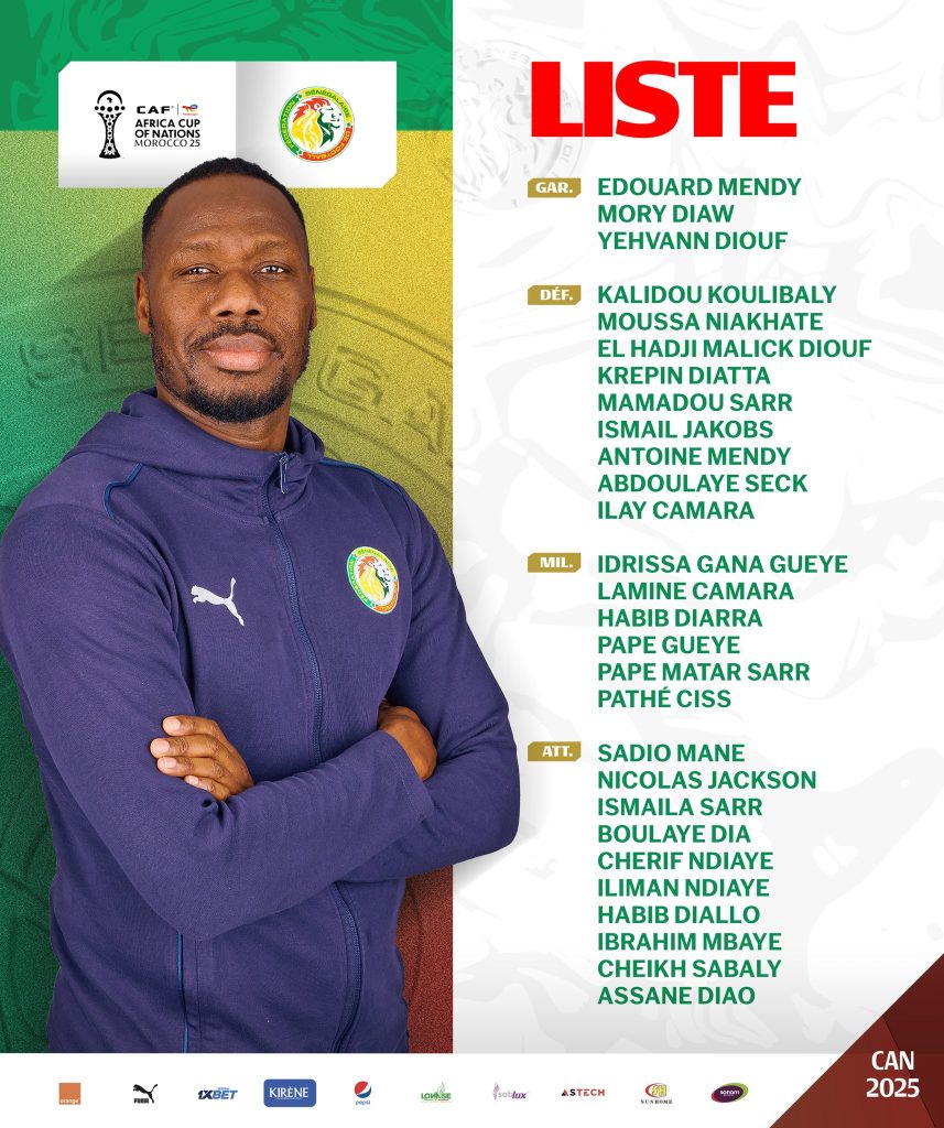 Senegal Load Up for AFCON 2025 with Star-Studded 28-Man Squad - Photo Credit : Equipe du Sénégal X
