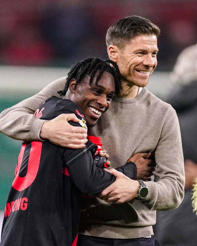 Jeremie Frimpong and Xabi Alonso at Bayer Leverkusen (Photo Credit: Jeremie Frimpong via Instagram)