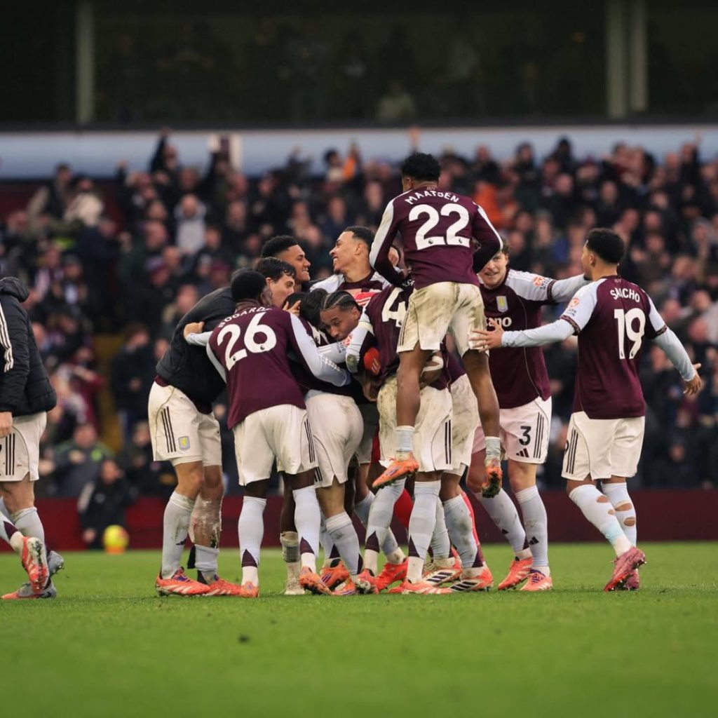 Aston Villa players (Photo Credit: Emi Buendia via Instagram)