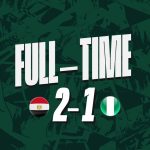 Super Eagles Fall 2–1 to Egypt in Cairo Friendly - Photo Credit : Super Eagles X