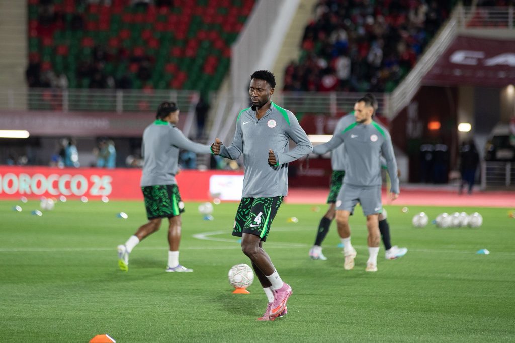 Super Eagles Share Warm-Up Images Ahead of AFCON Clash with Tunisia - Photo Credit : Super eagles, X