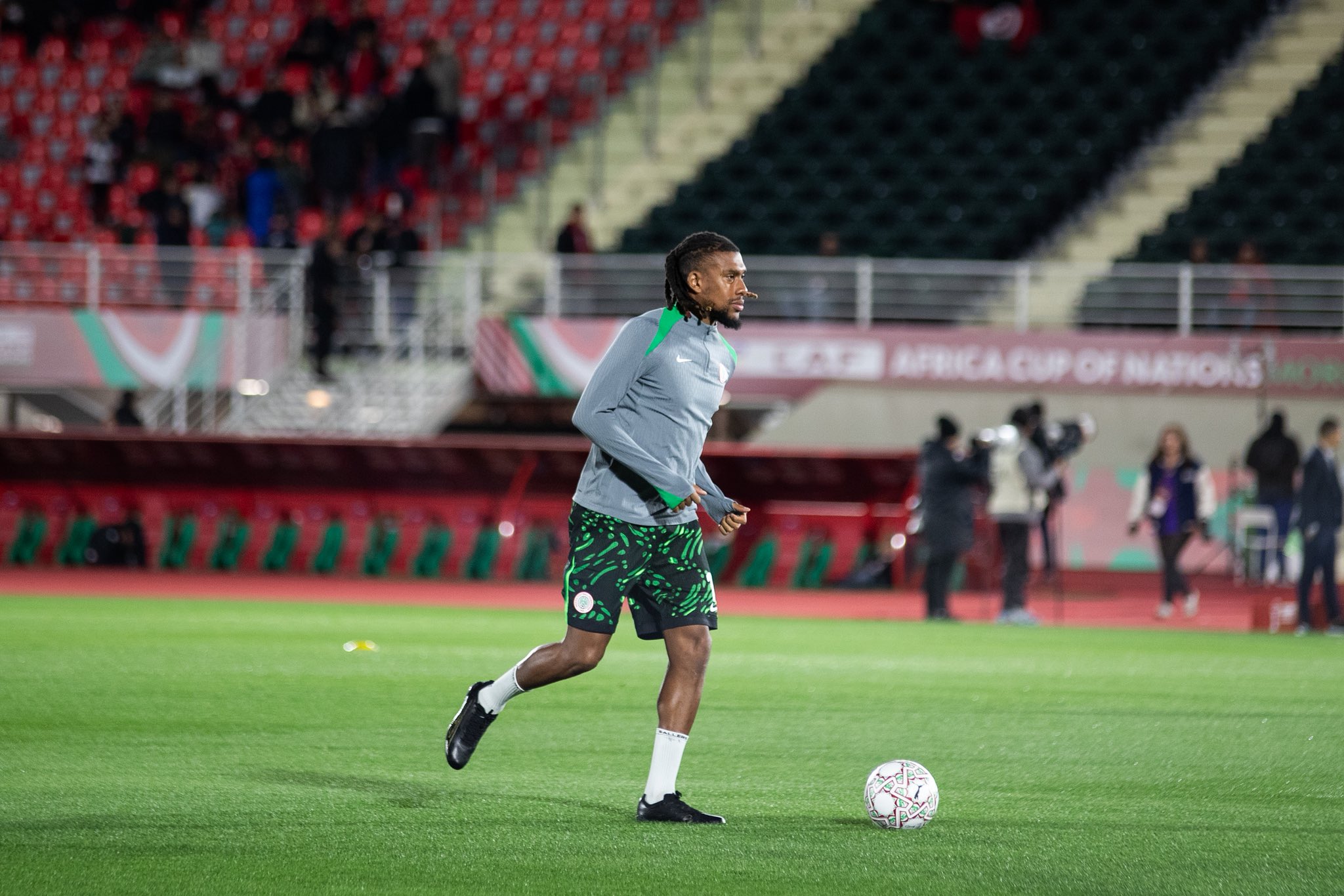 Super Eagles Share Warm-Up Images Ahead of AFCON Clash with Tunisia - Photo Credit : Super eagles, X