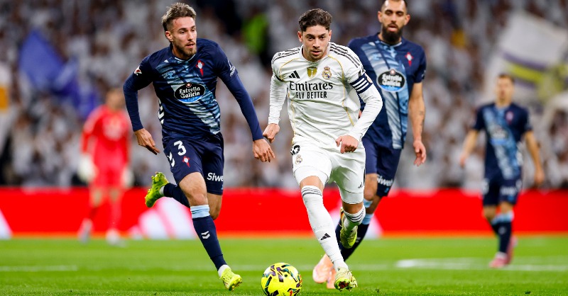 Federico Valverde in action. (Photo Credit: Real Madrid Media).