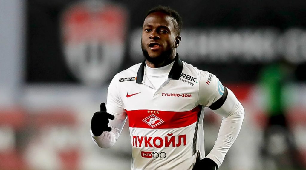 Victor Moses. (Photo credit: Spartak Moscow Media).