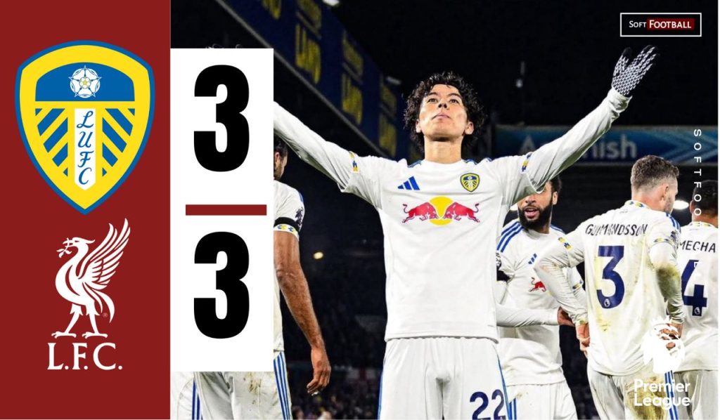 Leeds united vs Liverpool (Photo Credit: Softfootball Media)