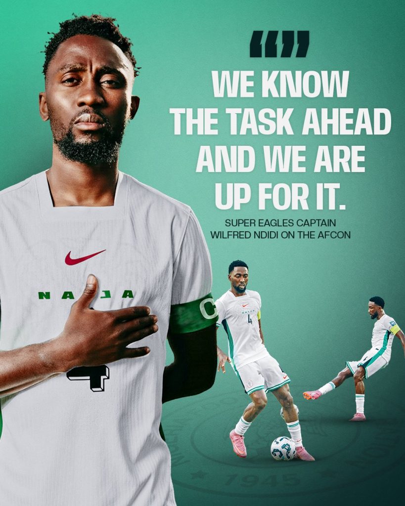 Wilfred Ndidi Appointed New Super Eagles Captain Ahead of AFCON 2025 - Photo Credit : Super Eagles X