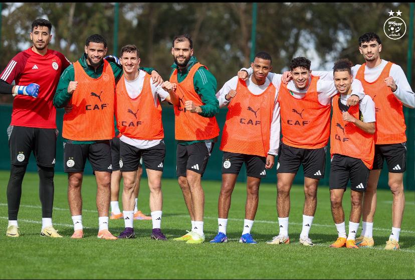 Algeria football team training (Photo credit: Equipe d'Algerie de football via x)