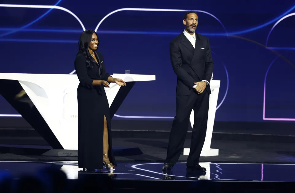 Rio Ferdinard presenting at the 2026 FIFA World Cup draw (Photo Credit: FIFA website)