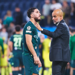 Ryan Cherki and Pep Guardiola (Photo Credit: Manchester city website)