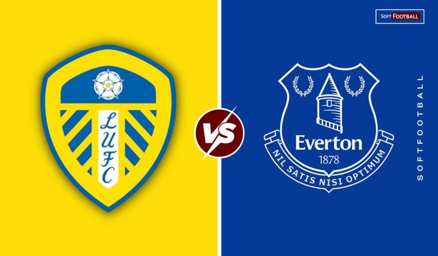 Everton vs leeds united. (photo cfedit: softfootball media)