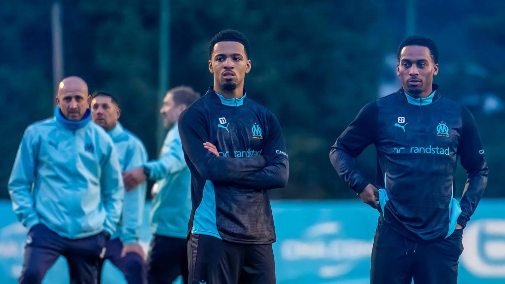 Ethan Nwaneri and Quinten Timber (Photo Credit: Marseille Media)