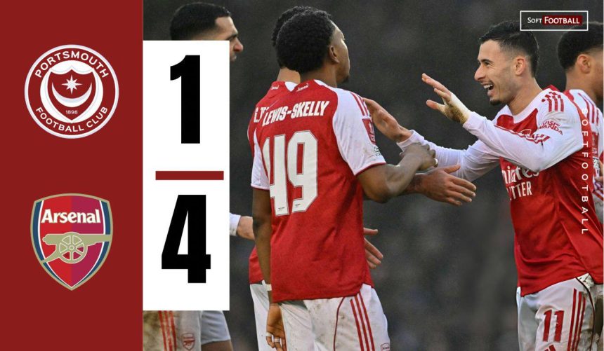 Porsmouth vs Arsenal (Photo Credit: Softfootball Media)