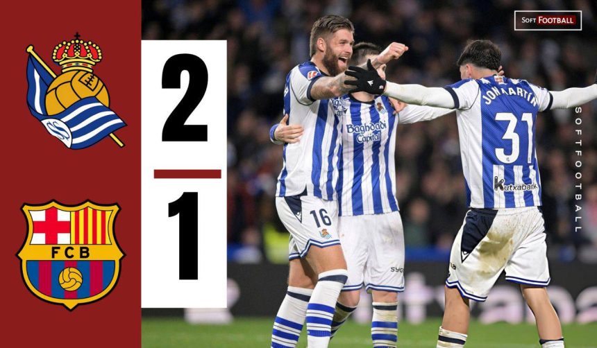 Real Sociedad vs Barcelona (Photo Credit: Softfootball Media)