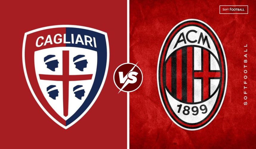 Cagliari vs AC Milan.(Photo credit: Softfootball media)