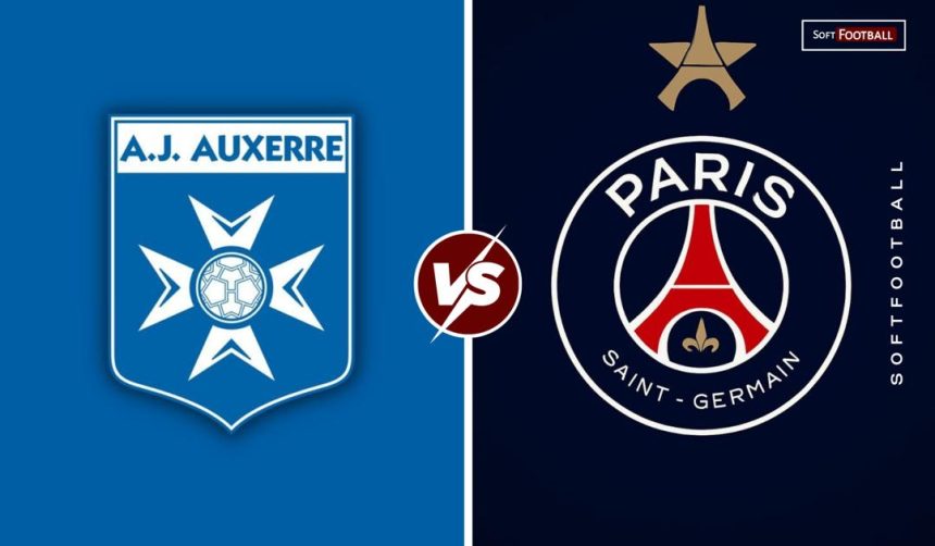 Auxerre vs psg. (Photo credit: Softfootball media)
