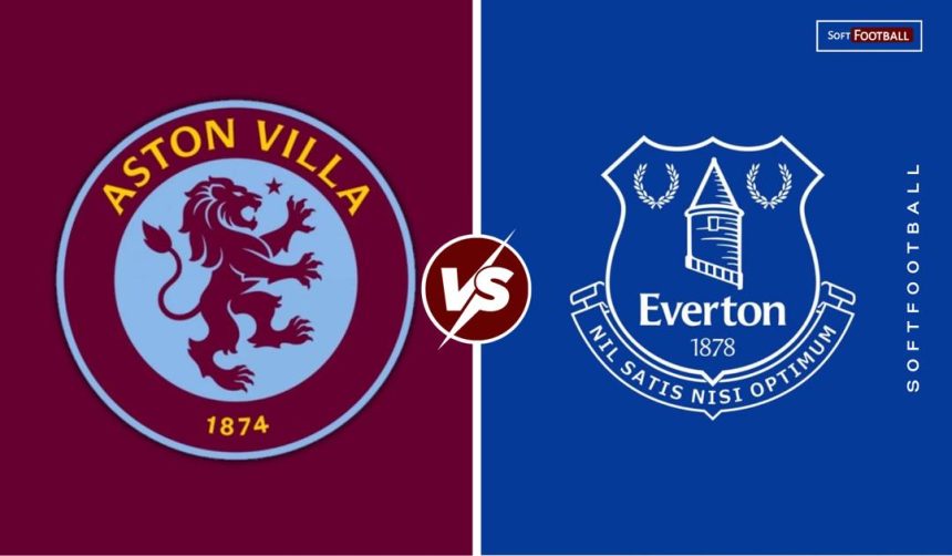 aston villa vs everton. (Photo credit: softfootball media)