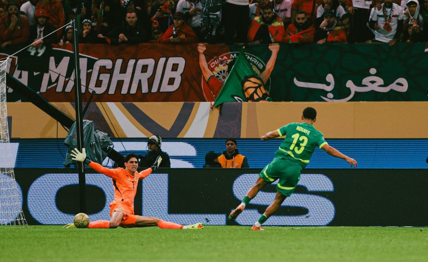 Action from Morocco vs Senegal. (Photo Credit: CAF Media).